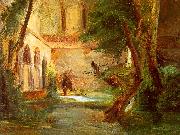 Charles Blechen Monastery in the Wood Spain oil painting reproduction